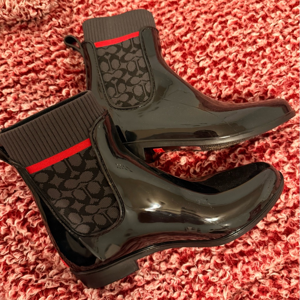 coach rain booties